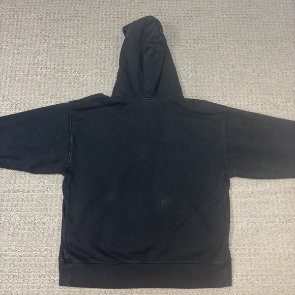 Tna Hoodie Large Boyfriend Fit Sweaterfleece Cotton Blend Distressed Pullover - Picture 6 of 15